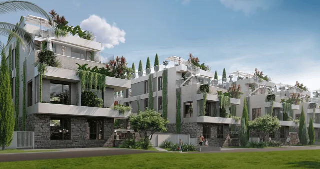 New luxury complex with pool in Tivat near the sea 